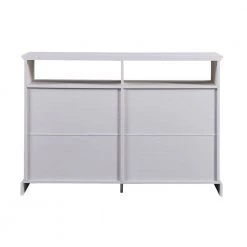 White Sideboard with 2-Glass Sliding Doors and Adjustable Shelves by ATHMILE 15 White Sideboard with 2-Glass Sliding Doors and Adjustable Shelves by ATHMILE -ATHMILE Sales Store white athmile sideboards buffet tables gz b2w20221454 1f 1000