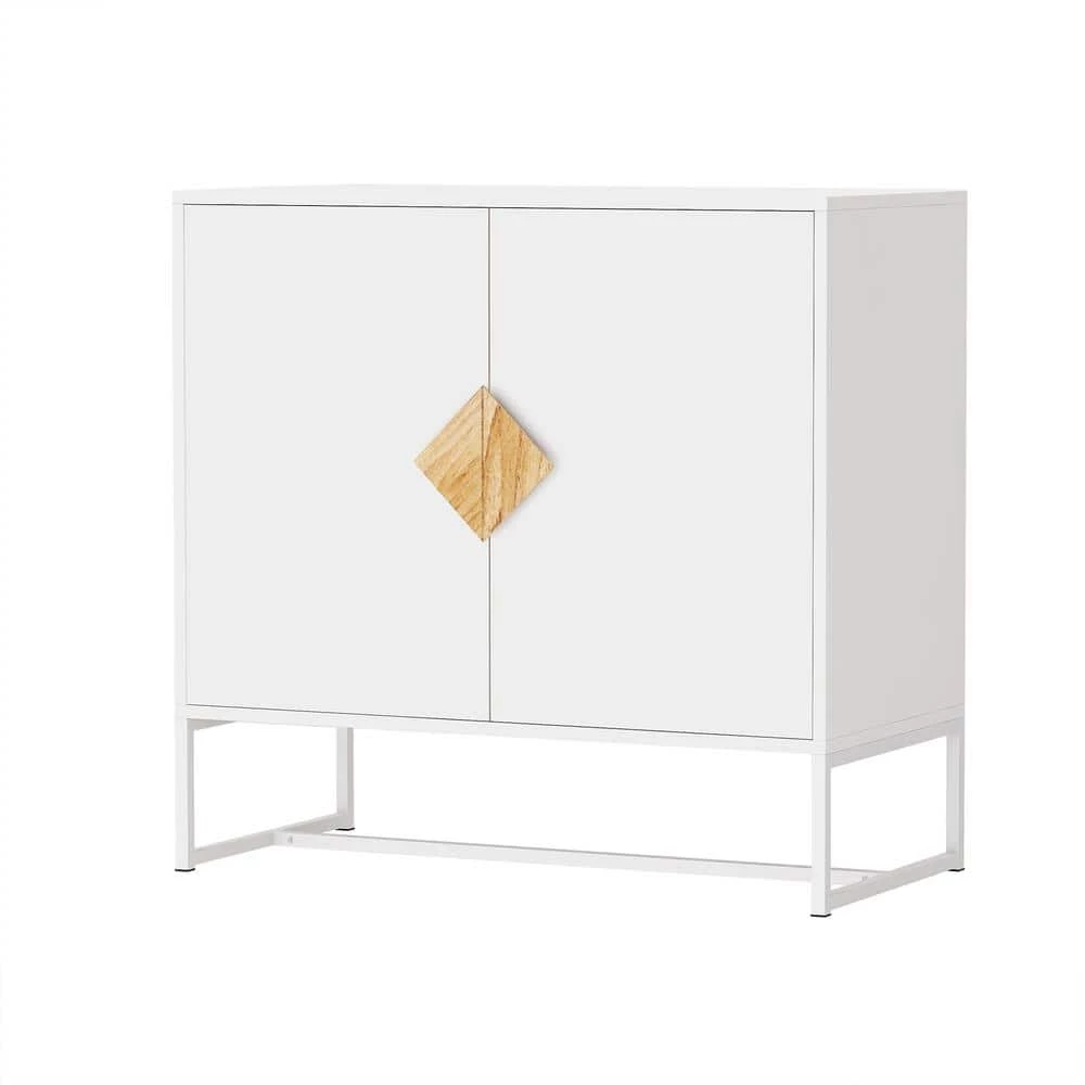 White Sideboard with 2-Doors by ATHMILE 1 White Sideboard with 2-Doors by ATHMILE