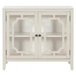 White Sideboard with Decorative Door by ATHMILE