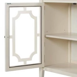 White Sideboard with Decorative Door by ATHMILE -ATHMILE Sales Store white athmile sideboards buffet tables gz b2w20221689 76 1000