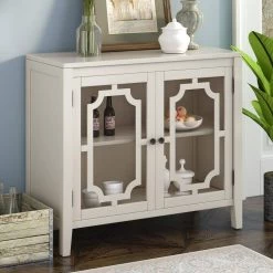 White Sideboard with Decorative Door by ATHMILE -ATHMILE Sales Store white athmile sideboards buffet tables gz b2w20221689 c3 1000
