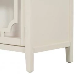 White Sideboard with Decorative Door by ATHMILE -ATHMILE Sales Store white athmile sideboards buffet tables gz b2w20221689 fa 1000