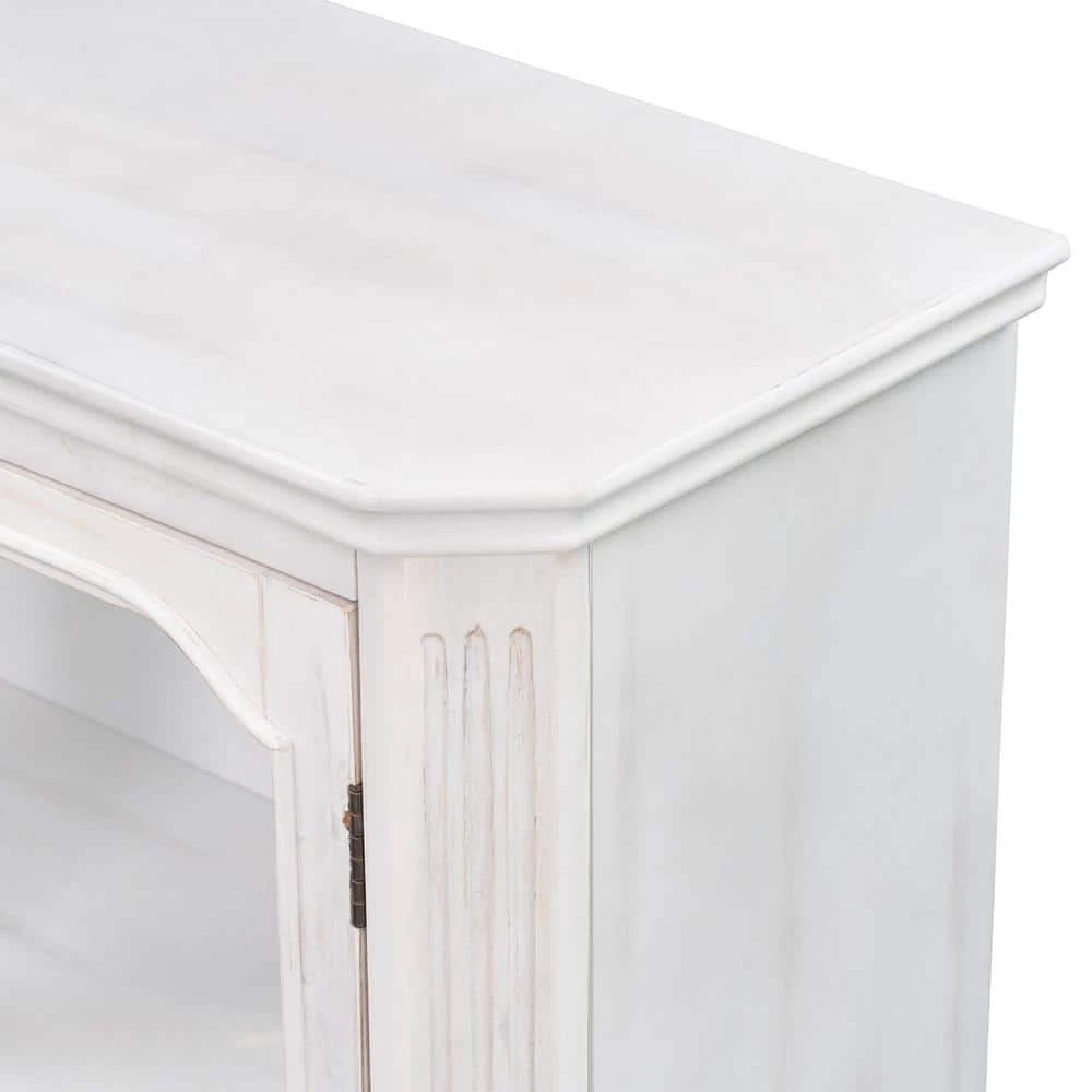 White Sideboard with with Adjustable Shelves by ATHMILE 5 White Sideboard with with Adjustable Shelves by ATHMILE - Image 5