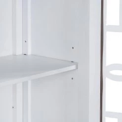 White 36'' Wood Accent Buffet Sideboard Storage Cabinet with Doors and Adjustable Shelf by ATHMILE -ATHMILE Sales Store white athmile sideboards buffet tables gz wf285476aak 1f 1000