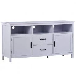 White Sideboard with Cabinet and Drawers by ATHMILE 16 White Sideboard with Cabinet and Drawers by ATHMILE -ATHMILE Sales Store white athmile sideboards buffet tables gzx b2w20221134 76 1000