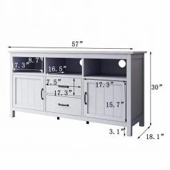 White Sideboard with Cabinet and Drawers by ATHMILE 11 White Sideboard with Cabinet and Drawers by ATHMILE -ATHMILE Sales Store white athmile sideboards buffet tables gzx b2w20221134 c3 1000