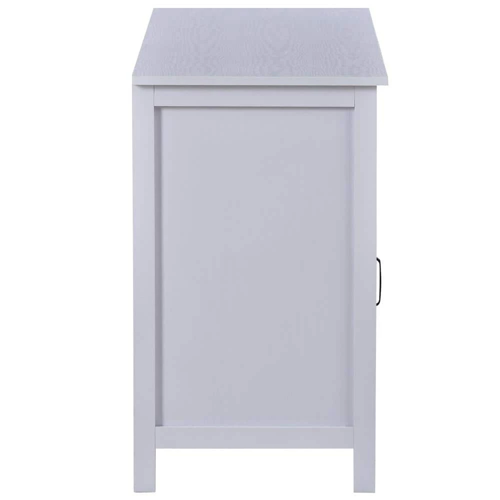 White Sideboard with Cabinet and Drawers by ATHMILE 2 White Sideboard with Cabinet and Drawers by ATHMILE - Image 2