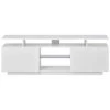 62.9 in. White TV Stand Fits TV's up to 75 in. with LED lights by ATHMILE