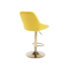 44.09 in. Low Back Yellow Metal Frame Adjustable Cushioned Bar Stool with Toweling fabric Seat (Set of 1) by ATHMILE 14 44.09 in. Low Back Yellow Metal Frame Adjustable Cushioned Bar Stool with Toweling fabric Seat (Set of 1) by ATHMILE -ATHMILE Sales Store yellow athmile bar stools gz w39538734 44 1000