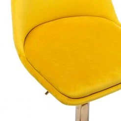 40.94 in. Low Back Yellow Metal Frame Adjustable Cushioned Bar Stool with Toweling fabric Seat (Set of 1) by ATHMILE 14 40.94 in. Low Back Yellow Metal Frame Adjustable Cushioned Bar Stool with Toweling fabric Seat (Set of 1) by ATHMILE -ATHMILE Sales Store yellow athmile bar stools gz w39538746 1f 1000