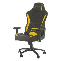 Yellow Swivel Gaming Chair with Adjustable Height by ATHMILE