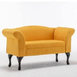 53 in. YELLOW Linen Loveseat Sofa by ATHMILE 11 53 in. YELLOW Linen Loveseat Sofa by ATHMILE -ATHMILE Sales Store yellow athmile loveseats ccmrac211yellow 31 1000
