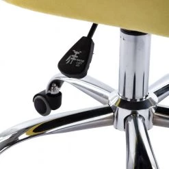 Yellow Velvet Upholstered Swivel Task Chair with Sloped Arm by ATHMILE 14 Yellow Velvet Upholstered Swivel Task Chair with Sloped Arm by ATHMILE -ATHMILE Sales Store yellow athmile task chairs gz b2w20221156 fa 1000